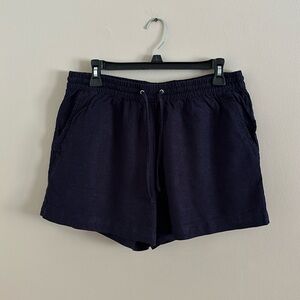 H&M Navy Linen Shorts
